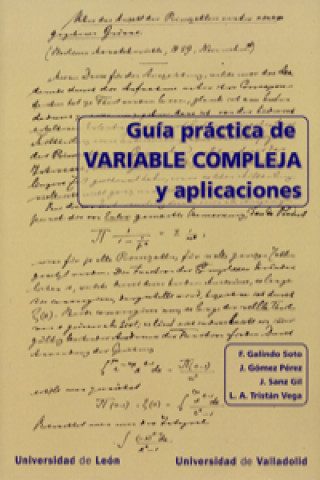 Könyv GUÍA PRACTICA DE VARIBALE COMPLEJA Y APLICACIONES 