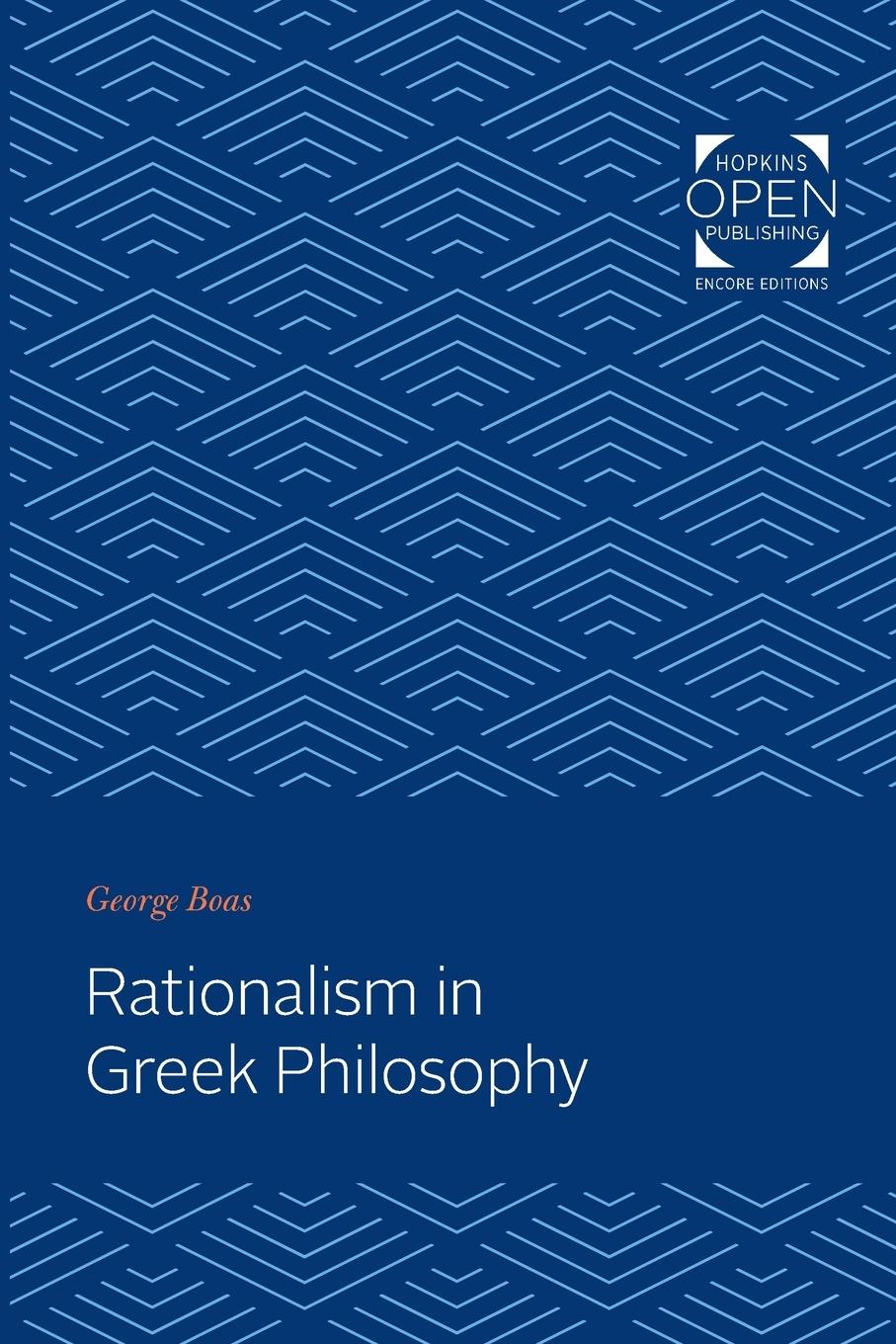 Kniha Rationalism in Greek Philosophy 