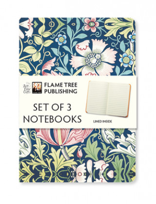 Kalendář/Diář William Morris Set of 3 Mini Notebooks 