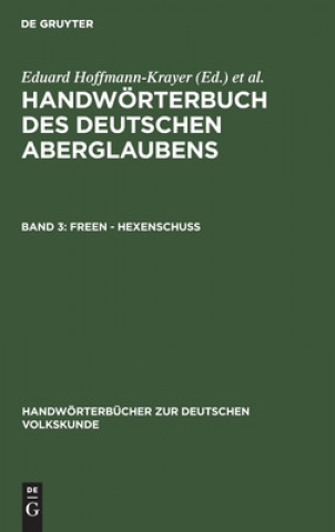 Kniha Freen - Hexenschuss Hanns Bächtold-Stäubli