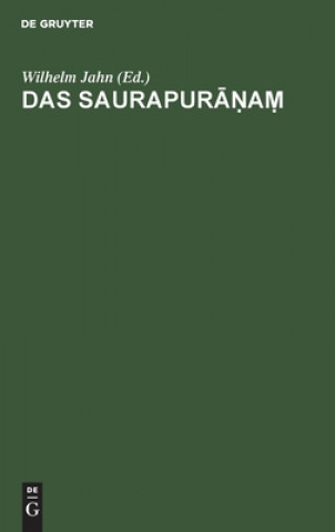 Knjiga Saurapurāṇaṃ Wilhelm Jahn
