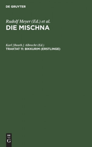 Kniha Bikkurim (Erstlinge) Karl H. Rengstorf