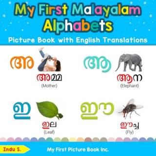 Książka My First Malayalam Alphabets Picture Book with English Translations 