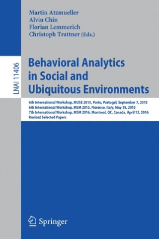 Buch Behavioral Analytics in Social and Ubiquitous Environments Martin Atzmueller