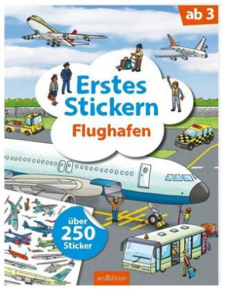 Kniha Erstes Stickern - Flughafen 