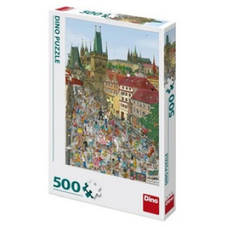 Hra/Hračka Puzzle 500 Mostecká věž kreslená 