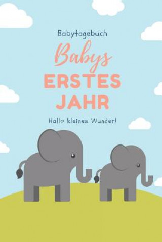 Könyv Babytagebuch Babys Erstes Jahr Hallo Kleines Wunder: A5 Tagebuch mit schönen Sprüchen als Geschenk zur Geburt für Mädchen- Geschenkidee für werdene Mü Baby Bucher Tagebuch