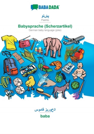 Carte BABADADA, Pashto (in arabic script) - Babysprache (Scherzartikel), visual dictionary (in arabic script) - baba 