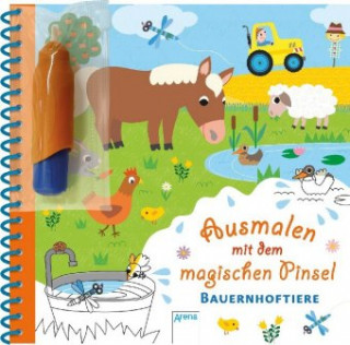 Buch Ausmalen mit dem magischen Pinsel. Bauernhoftiere Stefanie Böhm