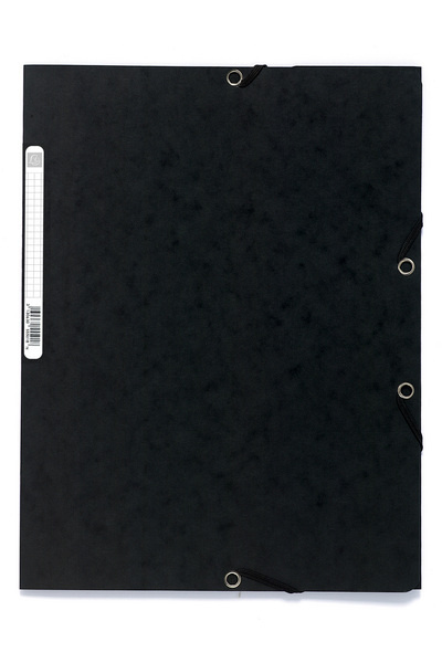 Papírenské zboží Spisové desky s gumičkou A4 prešpán 400 g/m2 - černé 