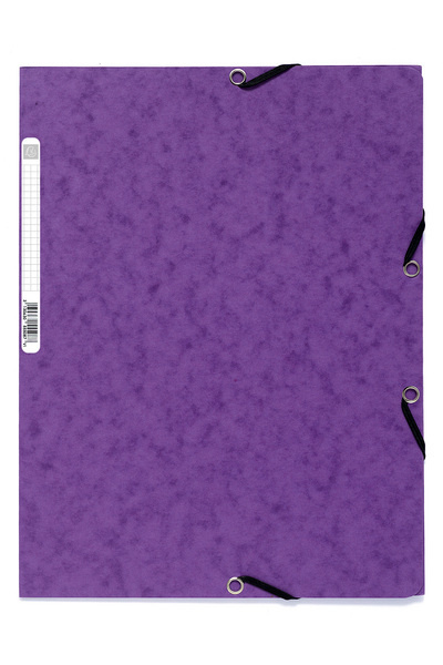 Papírszerek Spisové desky s gumičkou A4 prešpán 400 g/m2 - tmavě fialové 