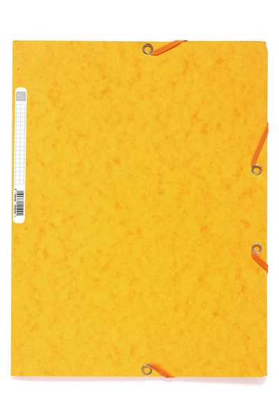 Papírenské zboží Spisové desky s gumičkou A4 prešpán 400 g/m2 - tmavě žluté 