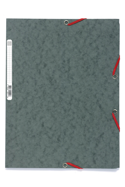 Papírenské zboží Spisové desky s gumičkou A4 prešpán 400 g/m2 - šedé 