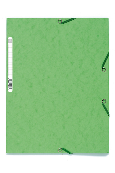 Papírenské zboží Spisové desky s gumičkou A4 prešpán 400 g/m2 - světle zelené 