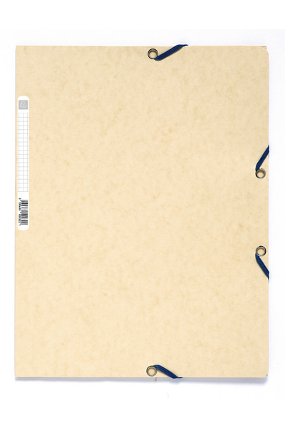 Papírenské zboží Spisové desky s gumičkou A4 prešpán 400 g/m2 - slonovina 