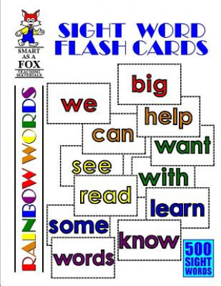 Kniha Sight Word Flash Cards: 500 Rainbow Words Dwayne Douglas Kohn