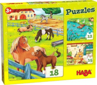 Game/Toy HABA Puzzles Bauernhoftiere (Kinderpuzzle) 