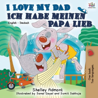 Carte I Love My Dad Ich habe meinen Papa lieb Kidkiddos Books