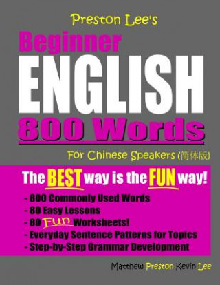 Kniha Preston Lee's Beginner English 800 Words For Chinese Speakers Matthew Preston