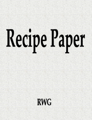 Libro Recipe Paper Rwg