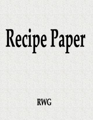 Libro Recipe Paper Rwg