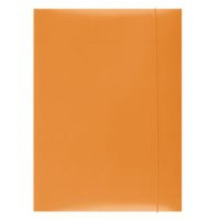 Papírenské zboží Spisové desky s gumičkou A4 lepenka - oranžové 