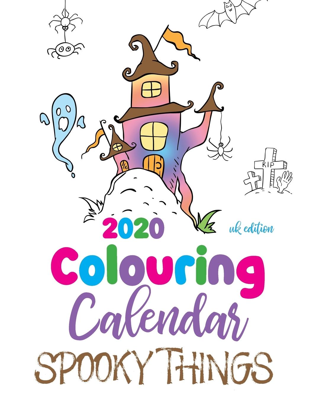 Książka 2020 Colouring Calendar Spooky Things (UK Edition) 