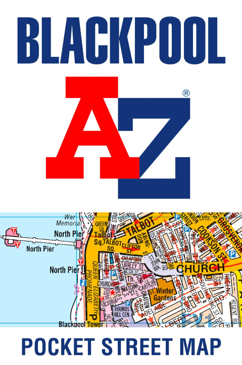 Tiskovina Blackpool A-Z Pocket Street Map Geographers' A-Z Map Co Ltd