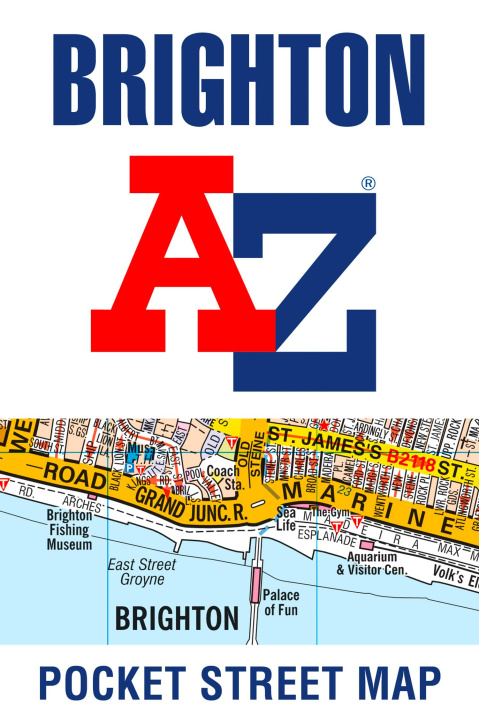 Tiskovina Brighton A-Z Pocket Street Map Geographers' A-Z Map Co Ltd
