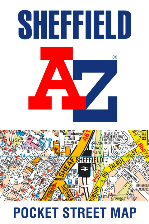 Tiskovina Sheffield A-Z Pocket Street Map Geographers' A-Z Map Co Ltd