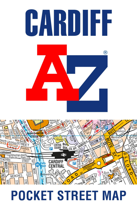 Materiale tipărite Cardiff A-Z Pocket Street Map Geographers' A-Z Map Co Ltd