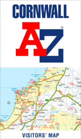 Tiskanica Cornwall A-Z Visitors' Map Geographers' A-Z Map Co Ltd