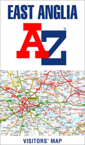 Tiskovina East Anglia A-Z Visitors' Map Geographers' A-Z Map Co Ltd