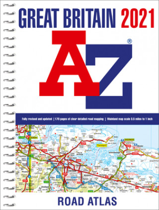 Книга Great Britain A-Z Road Atlas 2021 (A4 Spiral) Geographers' A-Z Map Co Ltd
