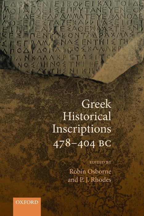 Kniha Greek Historical Inscriptions 478-404 BC 