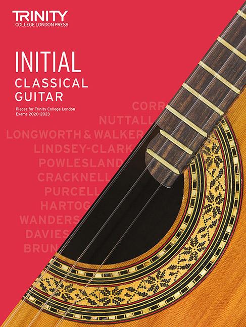 Printed items Trinity College London Classical Guitar Exam Pieces 2020-2023: Initial Trinity College London