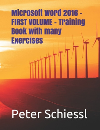 Könyv Microsoft Word 2016 - FIRST VOLUME - Training Book with many Exercises Peter Schiessl