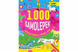 Knjiga 1000 samolepek koně 