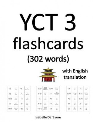 Kniha YCT 3 flashcards (302 words) with English translation Isabelle Defevere