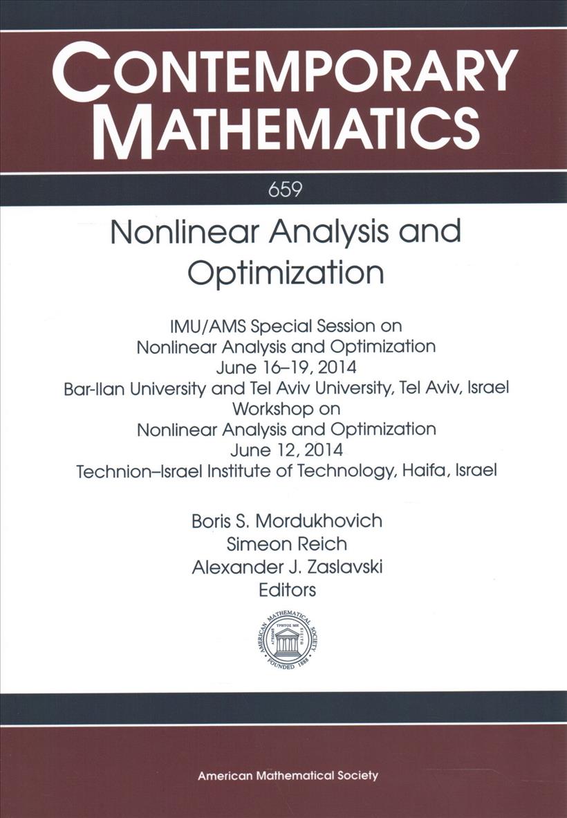 Book Nonlinear Analysis and Optimization Boris S. Mordukhovich