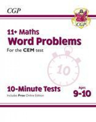 Knjiga 11+ CEM 10-Minute Tests: Maths Word Problems - Ages 9-10 (with Online Edition) 