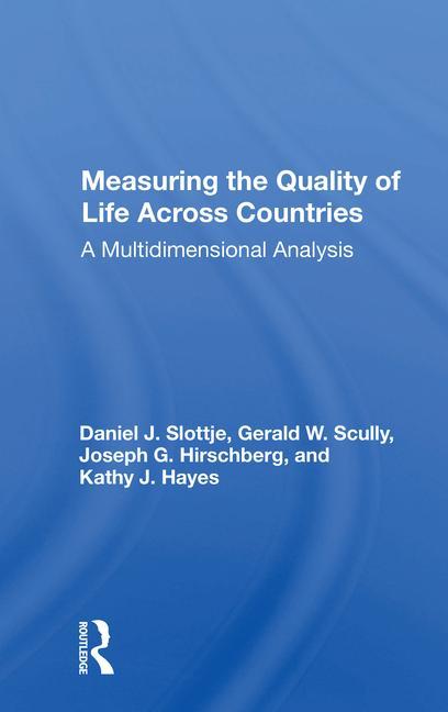 Kniha Measuring The Quality Of Life Across Countries Daniel Slottje