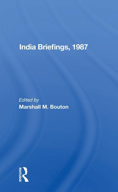 Книга India Briefing, 1987 Marshall M. Bouton