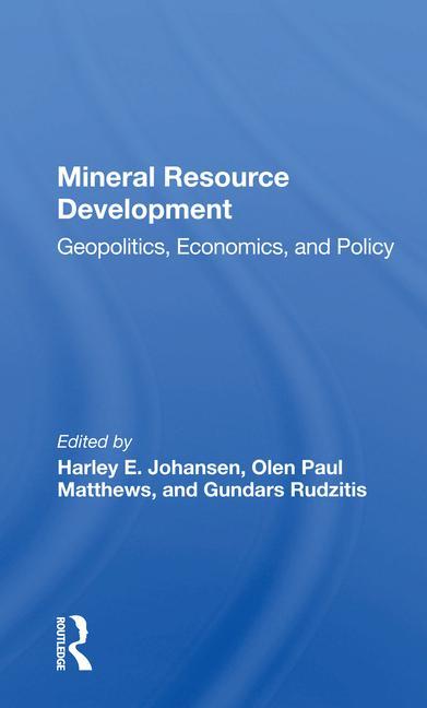Libro Mineral Resource Development Harley E Johansen