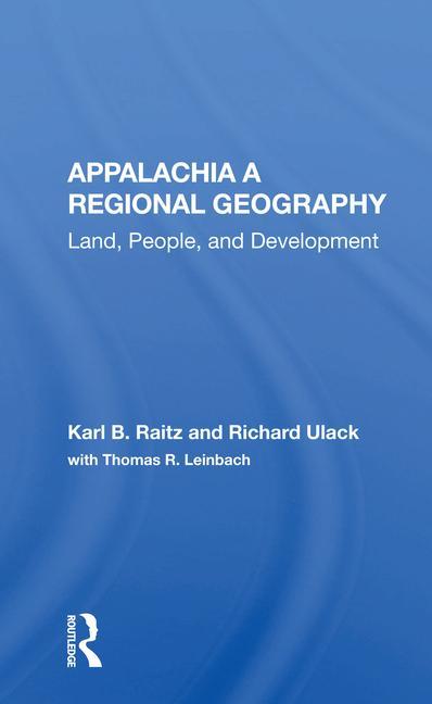 Carte Appalachia A Regional Geography Karl Raitz