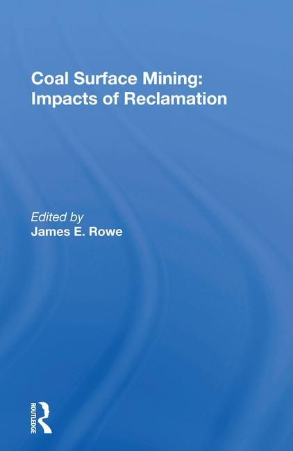 Libro Coal Surface Mining James E. Rowe