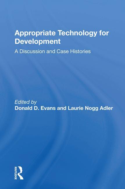 Knjiga Appropriate Technology For Development Donald D. Evans