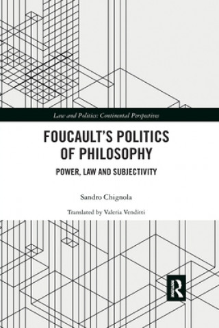 Kniha Foucault's Politics of Philosophy Sandro Chignola