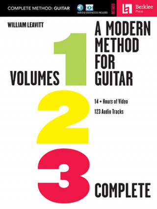 Kniha A Modern Method for Guitar: Volumes 1, 2, and 3 Complete with 14 Hours of Video Lessons and 123 Audio Tracks 
