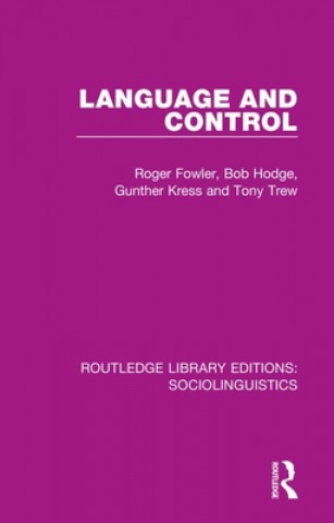Book Language and Control Roger Fowler